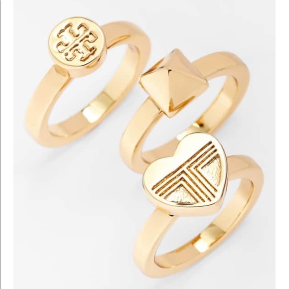 Tory Burch Jewelry - Tory Burch Adeline Stackable Ring Set